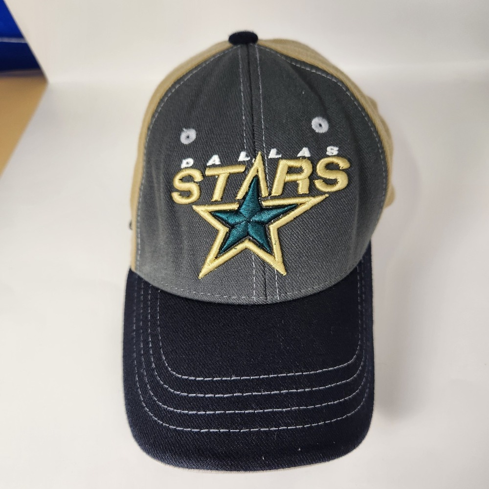 Dallas Stars NHL Hat Zephyr Z-Fit S‎ Gray Tan Black Fitted Embroidered Logo